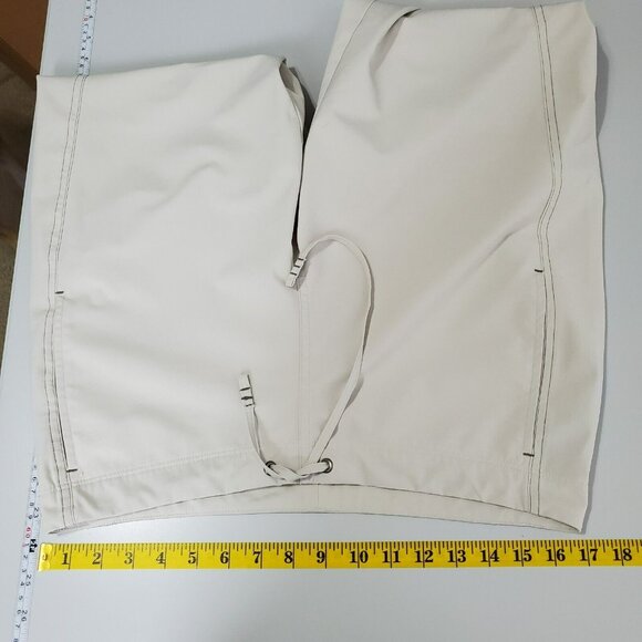 Title Nine Womens Cropped Pants Size 8 Tan Straight Leg Golf Tennis Preppy - Picture 9 of 12
